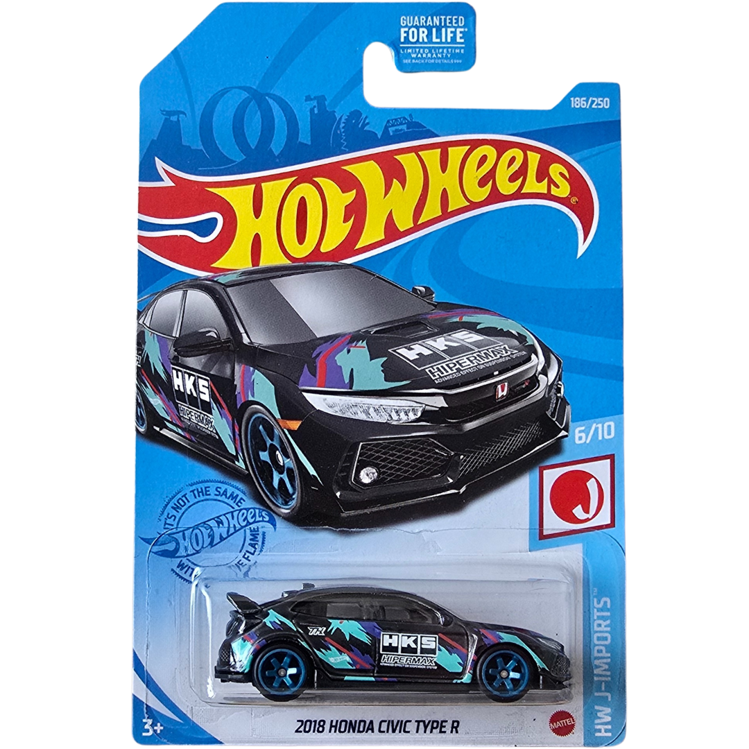 ミニカー Hot Wheels Civic Type R STH Hot Wheels 2021 #186 Honda Civic Type R HKS Super Treasure