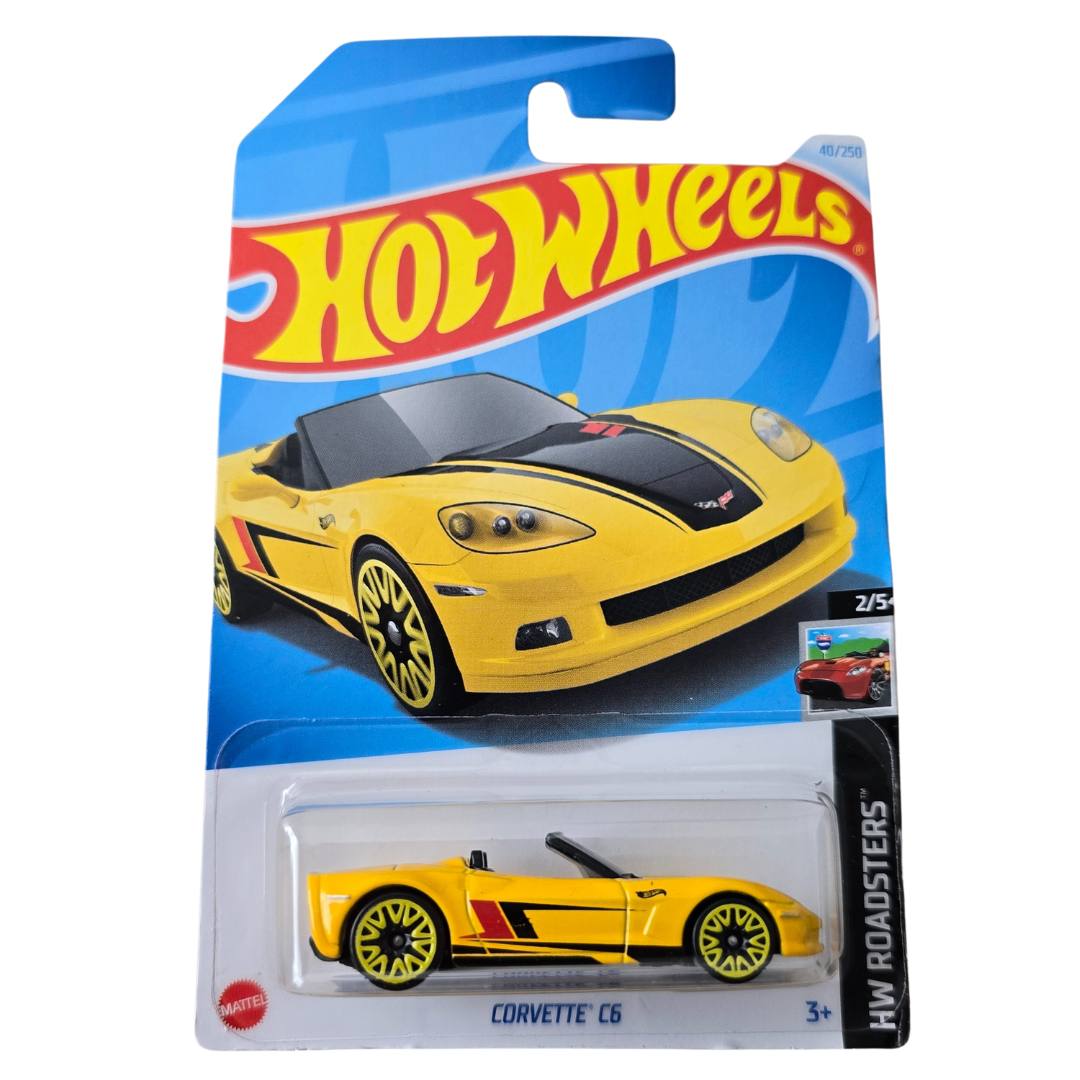 Hot Wheels - Corvetta C6 In Scala 1:64, Pressofuso, Colori Assortiti, Prodotto In Malesia - 3