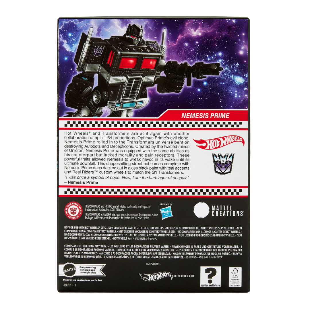Hot Wheels - Transformers Nemesis Prime
