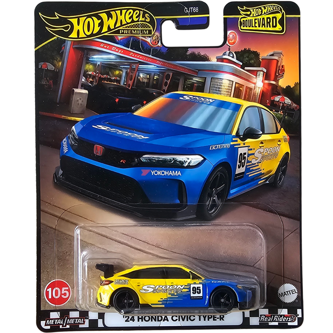 Hot Wheels Premium (Boulevard #105) - '24 Honda Civic Type R – Speed ...