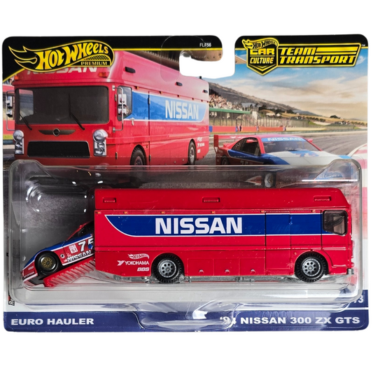 Hot Wheels Premium Team Transport #73 - Euro Hauler - '94 Nissan 300 ZX GTS
