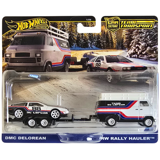 Hot Wheels Premium Team Transport #78 - DMC Delorean - HW Rally Hauler