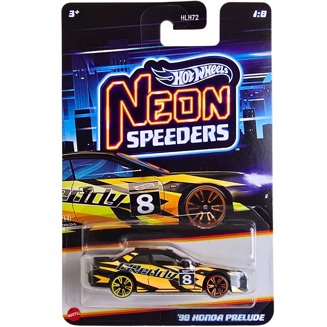 Hot Wheels 1/64 Honda Prelude Neon Speeders 2025 #1/8 - Neuf, édition Mainline