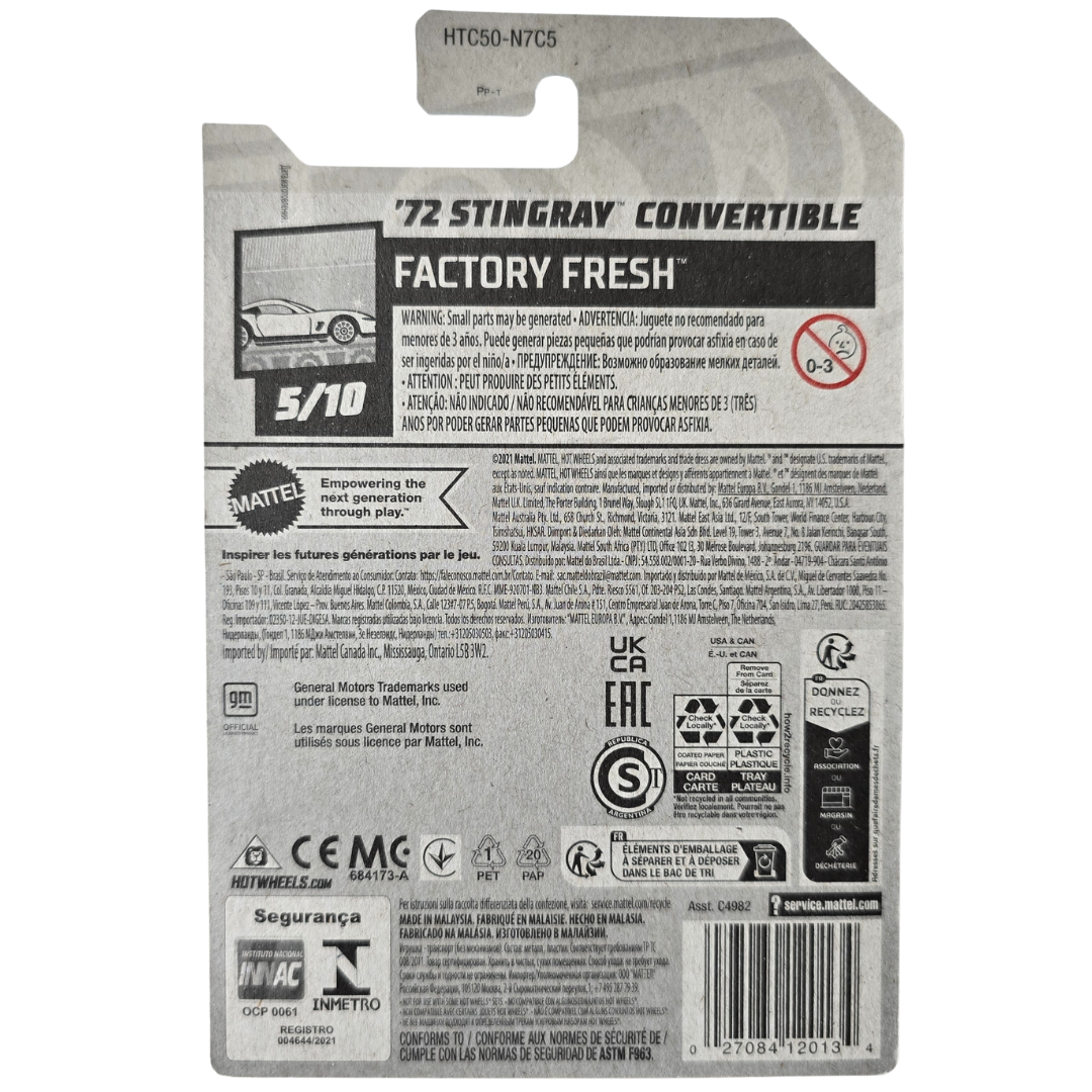 Hot Wheels - '72 Corvette Stingray Convertible