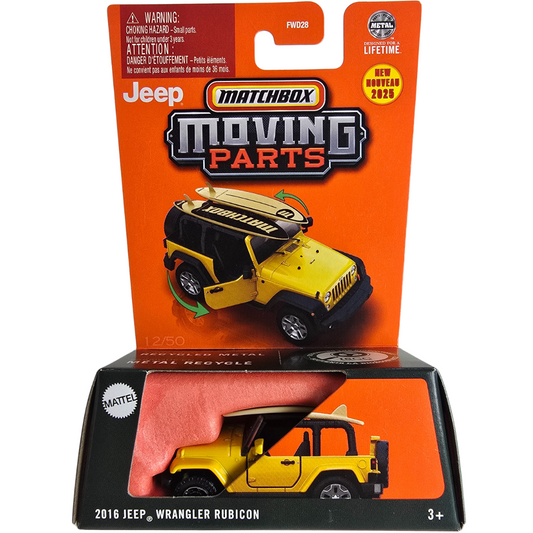 Matchbox Moving Parts - 2016 Jeep Wrangler Rubicon