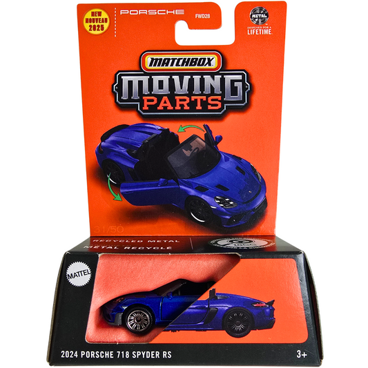 Matchbox Moving Parts - 2024 Porsche 718 Spyder RS