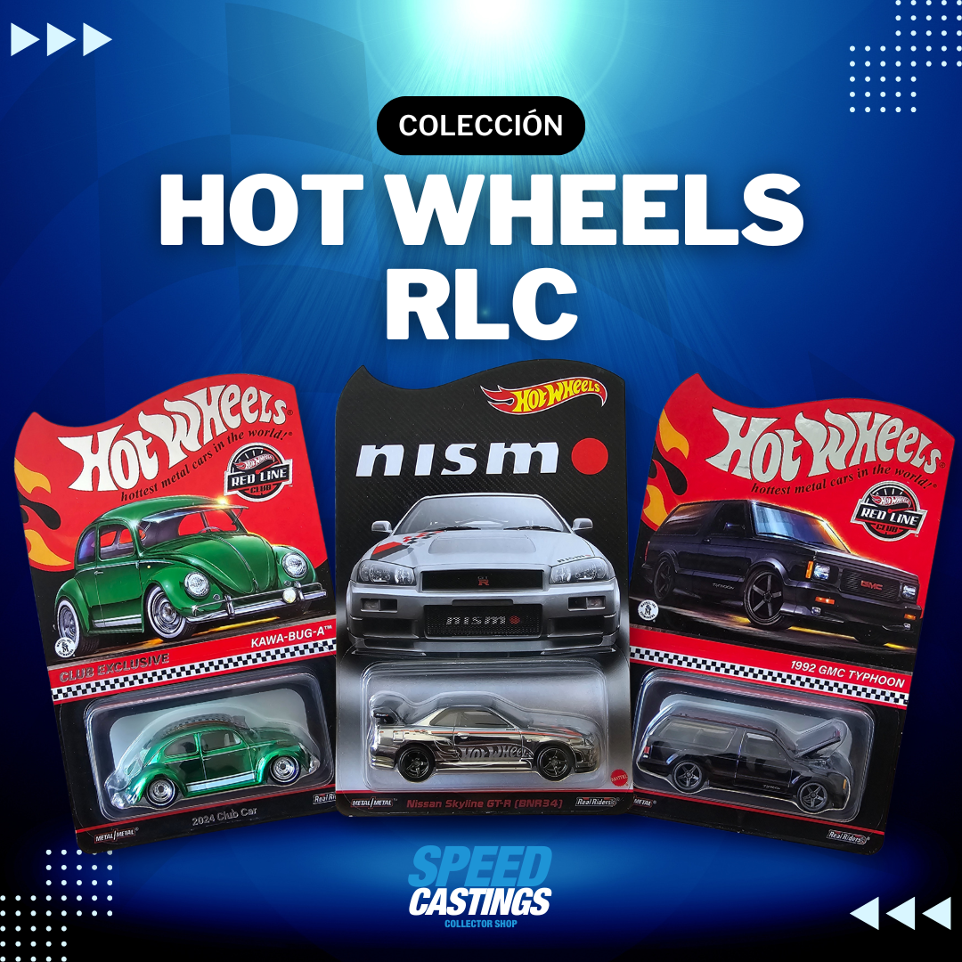 La colección Hot Wheels RLC es la más exclusiva para los verdaderos fanáticos de los carritos. Modelos detallados, acabados premium y ediciones limitadas que todo coleccionista debe tener. En Speed Castings, encuentra lo mejor de la Red Line Club.