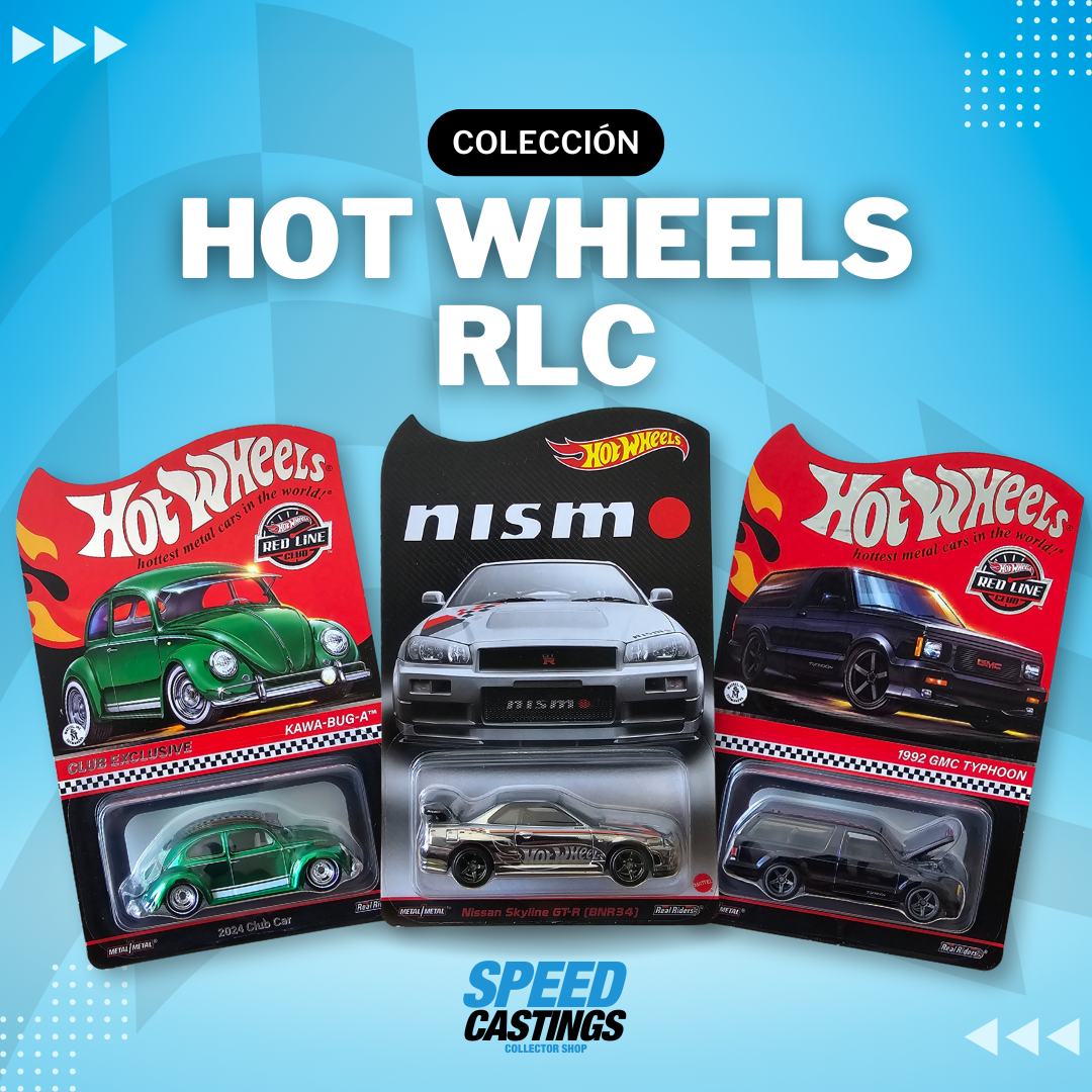 La colección Hot Wheels RLC es la más exclusiva para los verdaderos fanáticos de los carritos. Modelos detallados, acabados premium y ediciones limitadas que todo coleccionista debe tener. En Speed Castings, encuentra lo mejor de la Red Line Club.