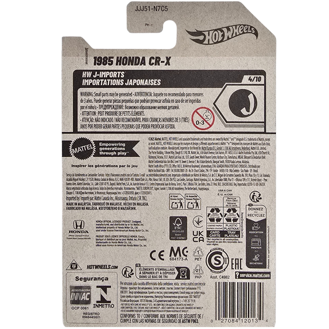 Hot Wheels - 1985 Honda CR-X