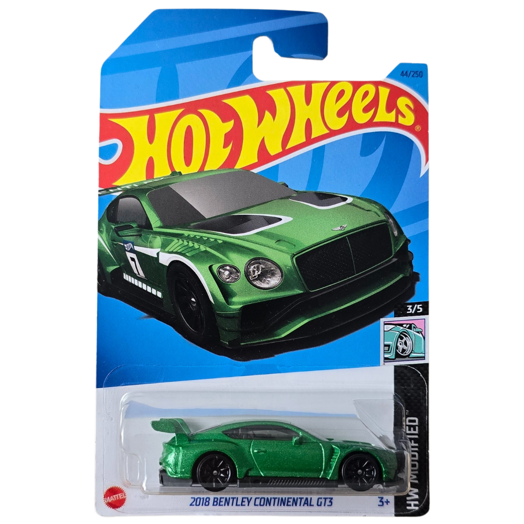 Hot Wheels - 2018 Bentley Continental GT3 (Error en Tampos)