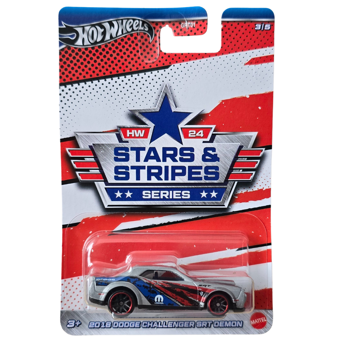 Hot Wheels (Stars & Stripes Series) - 2018 Dodge Challenger SRT Demon