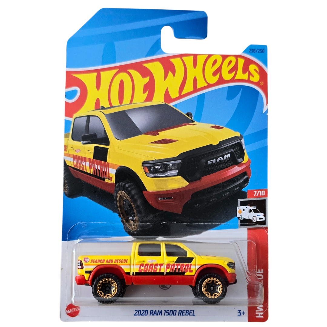 Hot Wheels - 2020 Ram 1500 Rebel (Treasure Hunt - TH) (Factory Sealed 2023 Set Sticker)