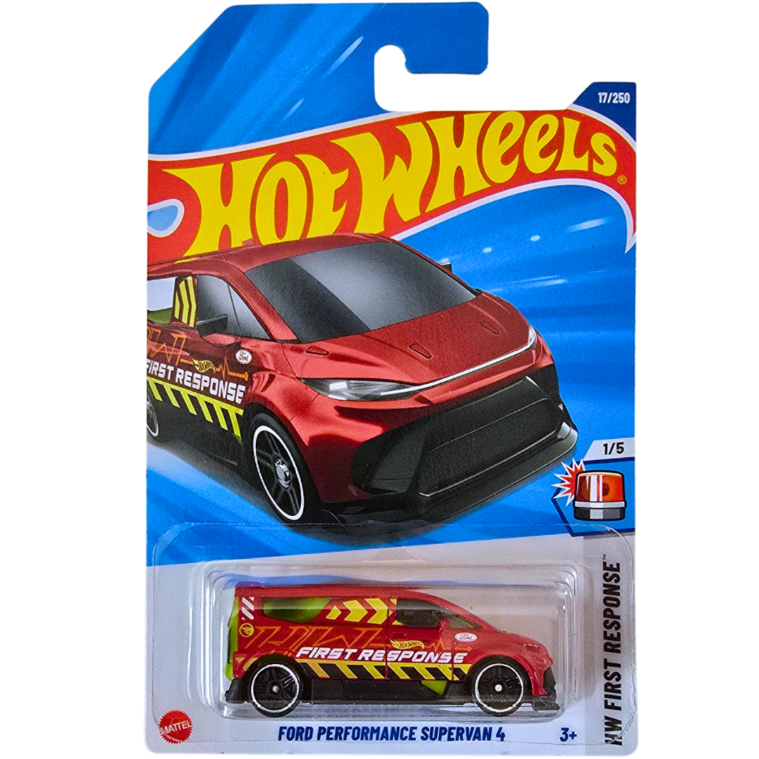Hot Wheels - Ford Performance Supervan 4 - HW First Response 1/5 - JBC20 - Short Card - TH Treasure Hunt - rosso - Mattel 2025-1:64