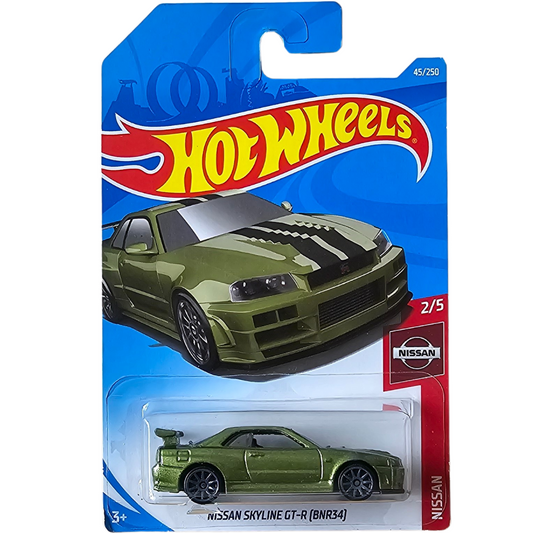 Hot Wheels - Nissan Skyline GT-R (BNR34) (Blíster Dañado)