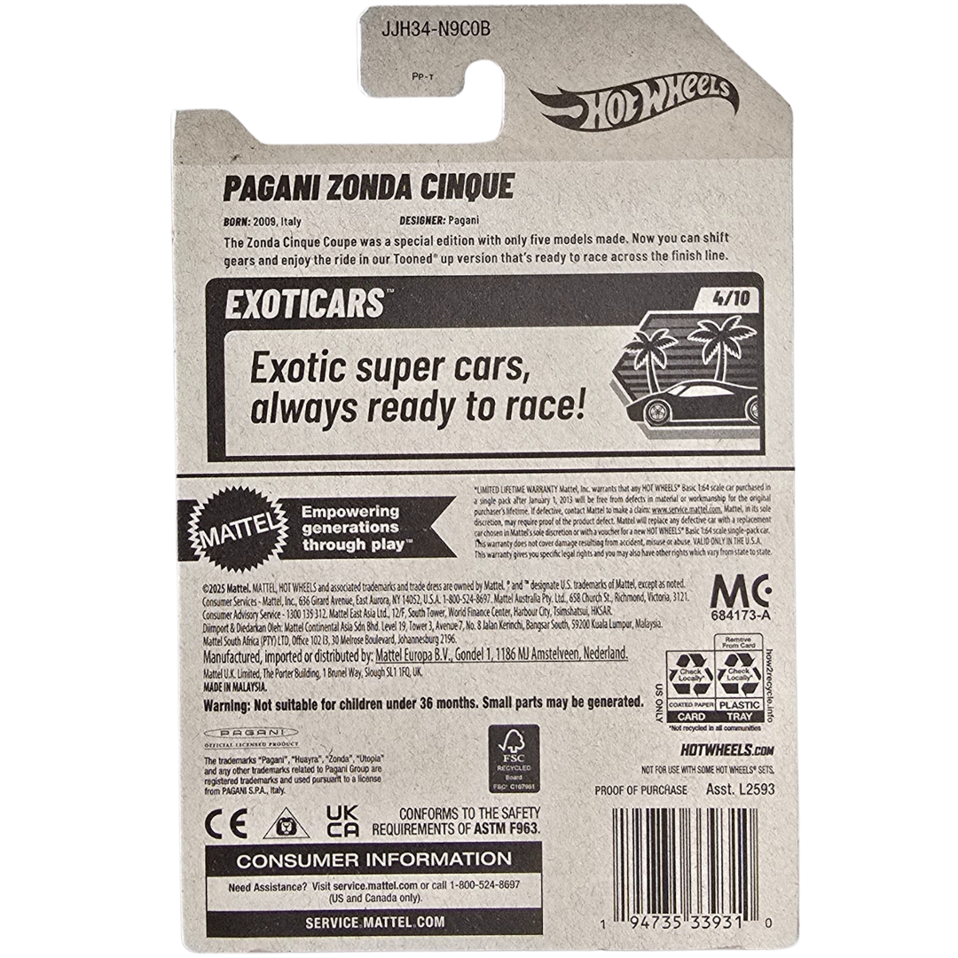 Hot Wheels - Pagani Zonda Cinque