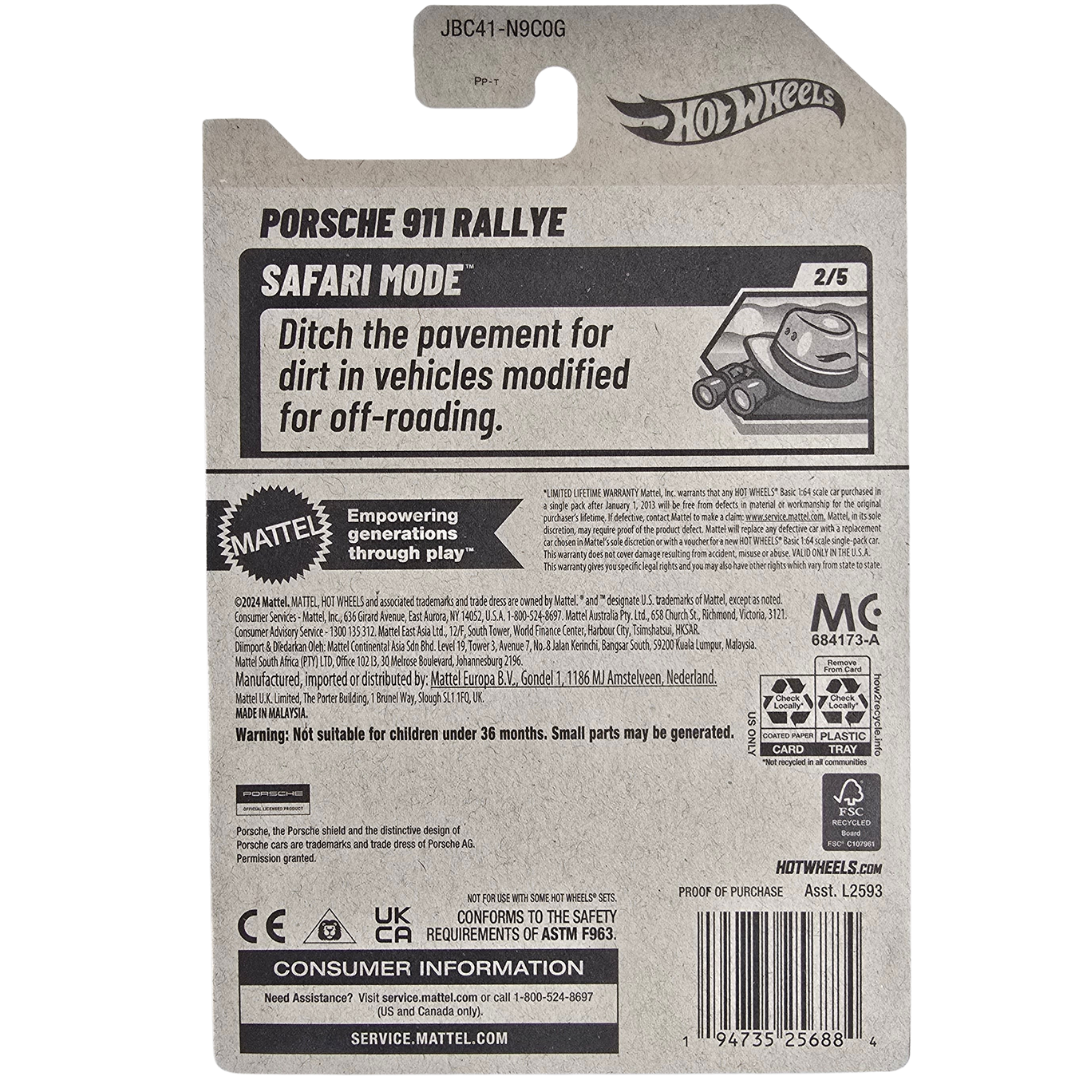 Hot Wheels - Porsche 911 RALLYE (Super Treasure Hunt - STH)