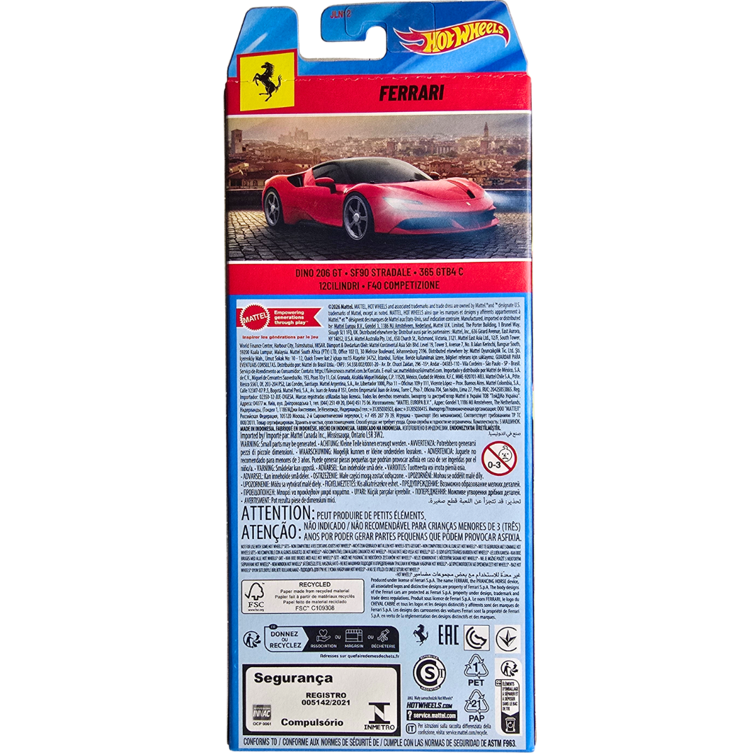 Hot Wheels 5 Pack - Ferrari