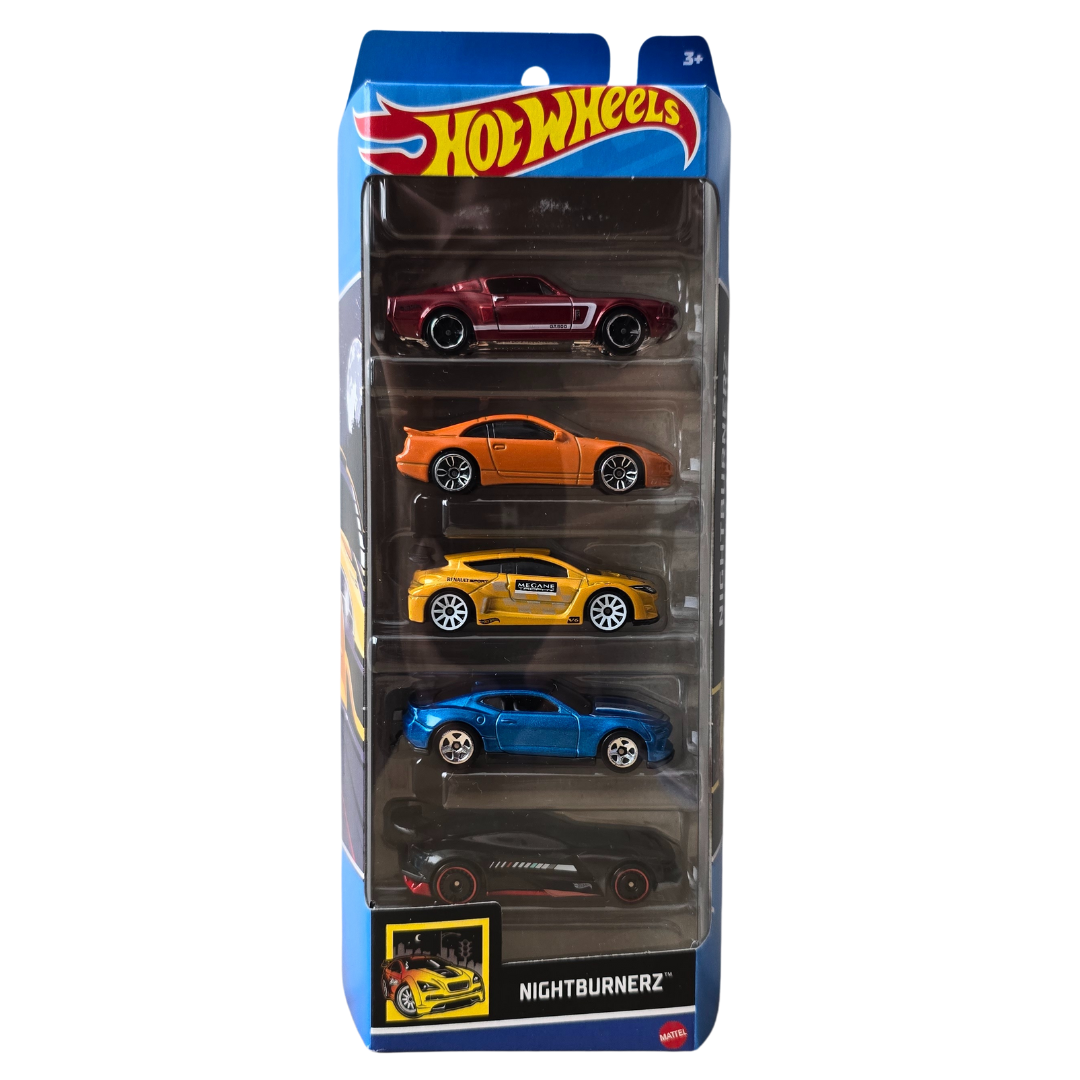 Hot Wheels Pack Nightburnerz '67 Shelby GT500 Nissan 300ZX Twin Turbo ;egane Trophy 2018 Copo Camaro SS Gazella R