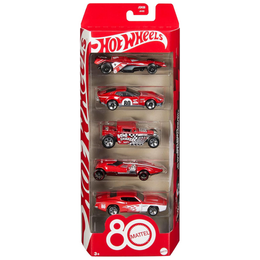 Hot Wheels 80 Aniversario Mattel - 5 Pack