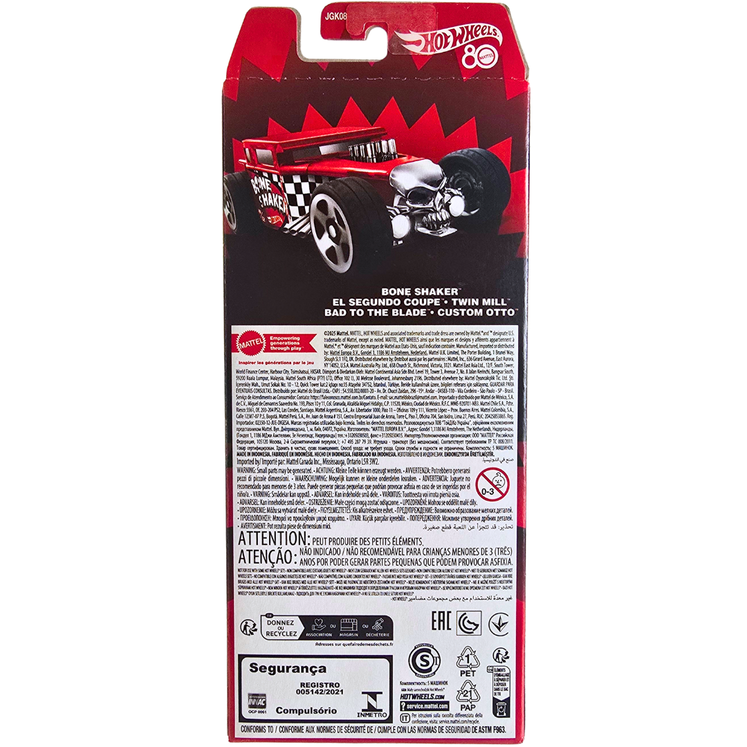 Hot Wheels 80 Aniversario Mattel - 5 Pack