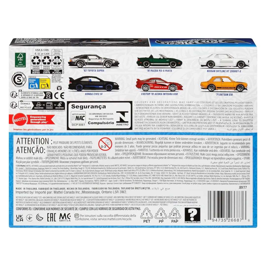 Hot Wheels JDM 6 Pack