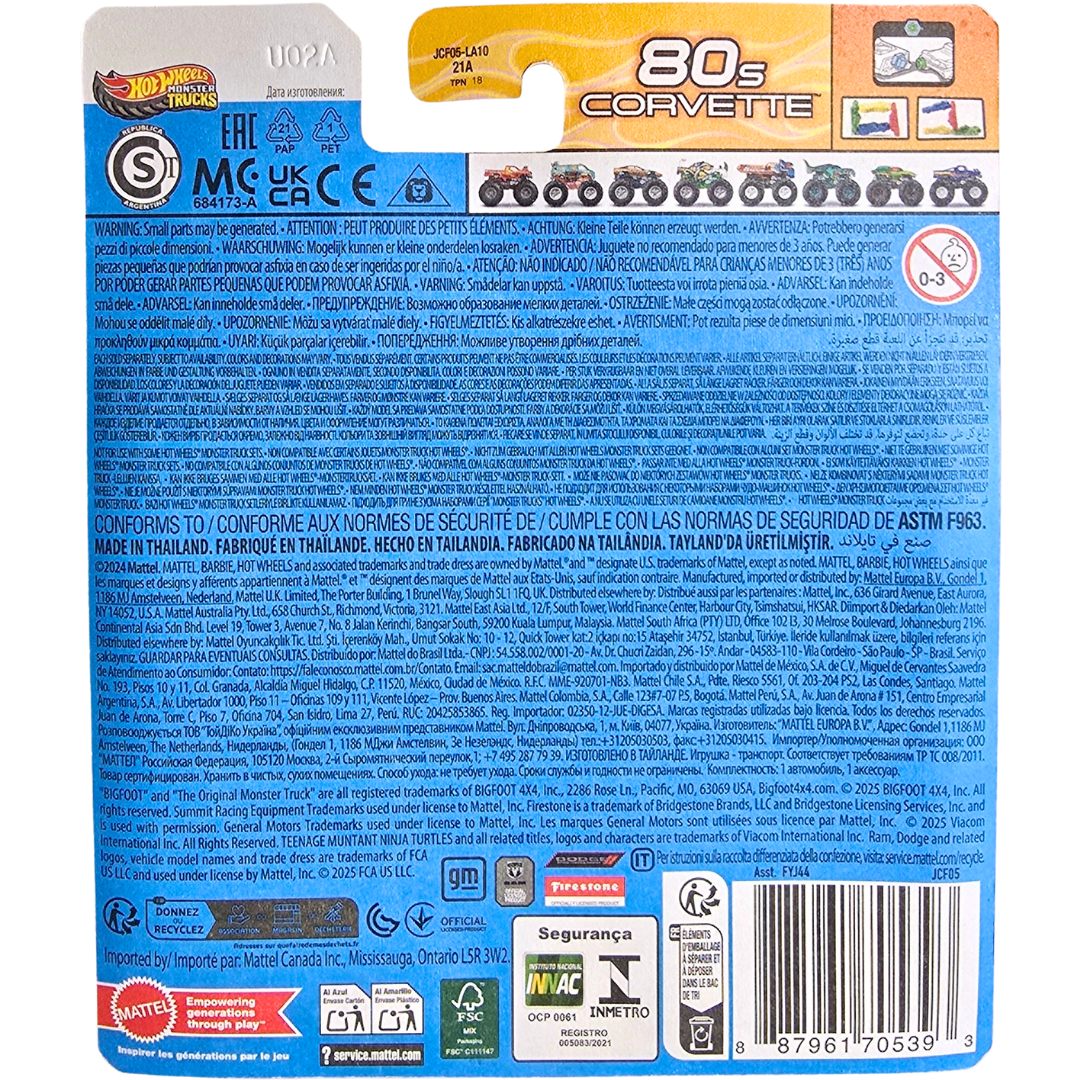 Hot Wheels Monster Trucks - 80s Corvette