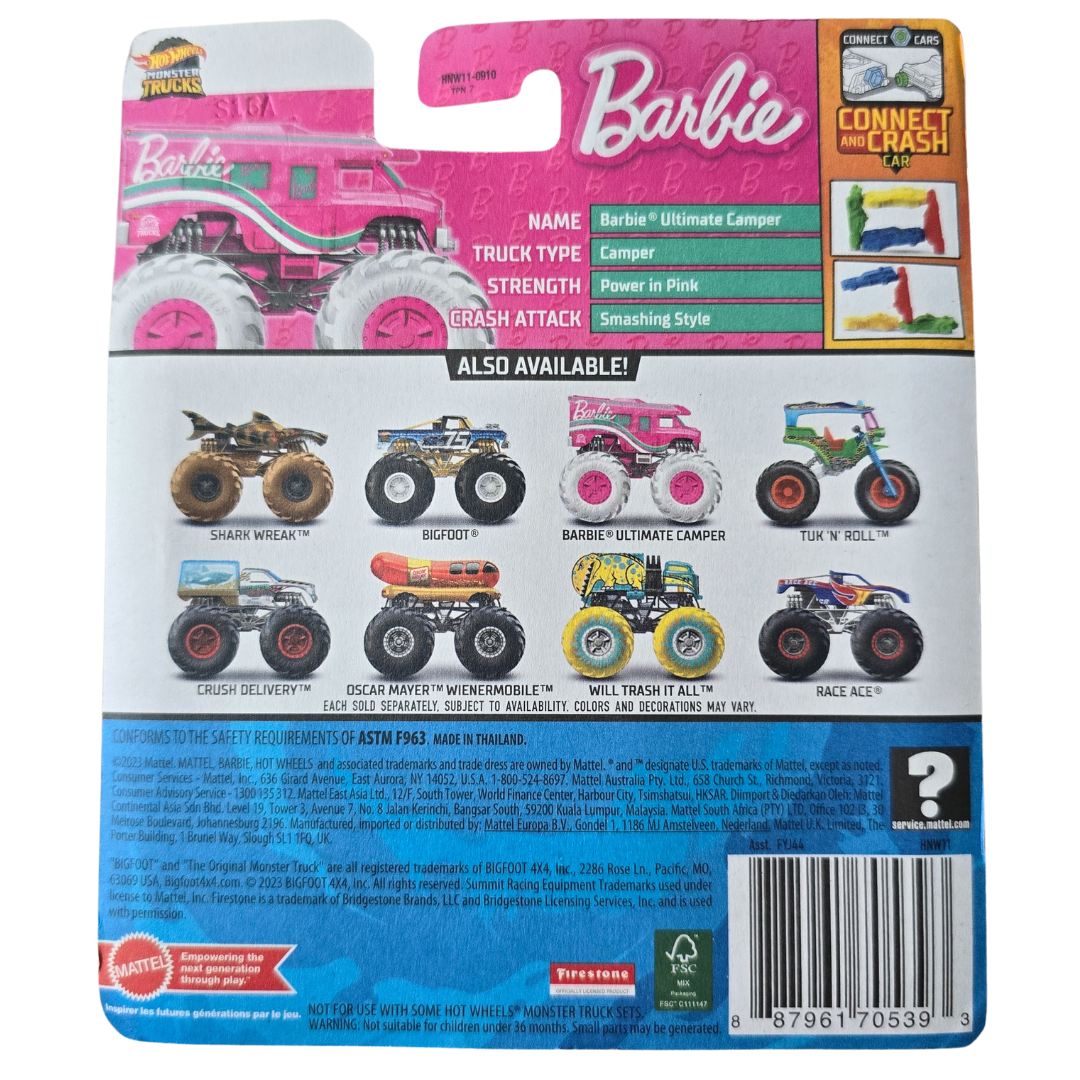 Hot Wheels Monster Trucks - Barbie Ultimate Camper