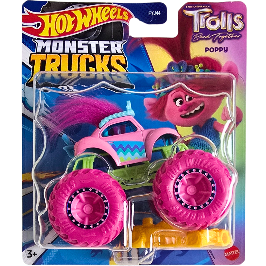 Hot Wheels Monster Trucks - Trolls (Band Together - Poppy) – Speed ...