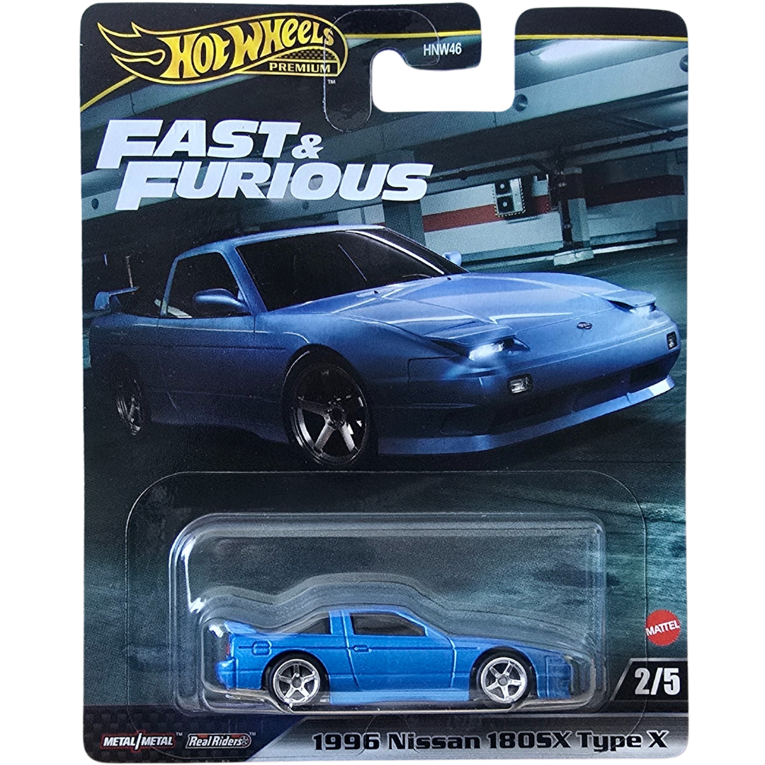 Hot Wheels Premium - 1996 Nissan 180SX Type X (Fast & Furious)
