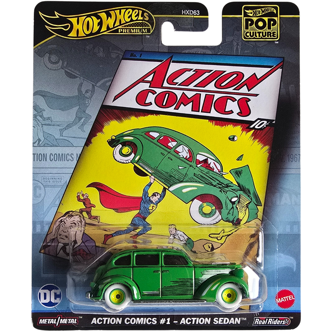 Hot Wheels Premium - Action Comics #1 - Action Sedan