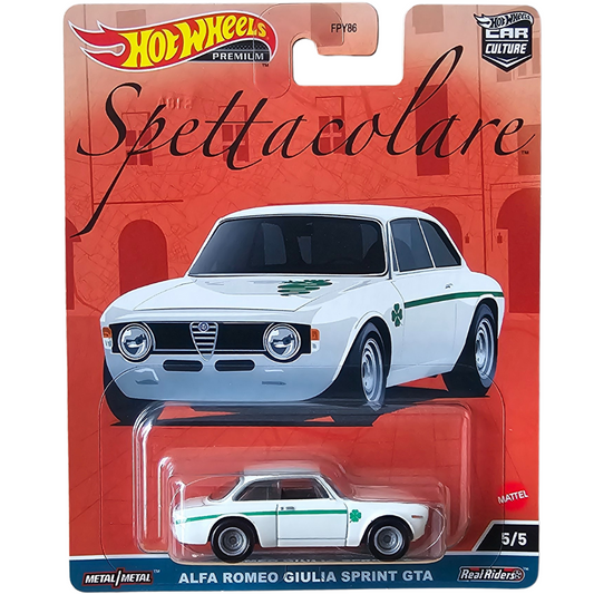 Hot Wheels Premium - Alfa Romeo Giulia Sprint GTA (Spettacolare)