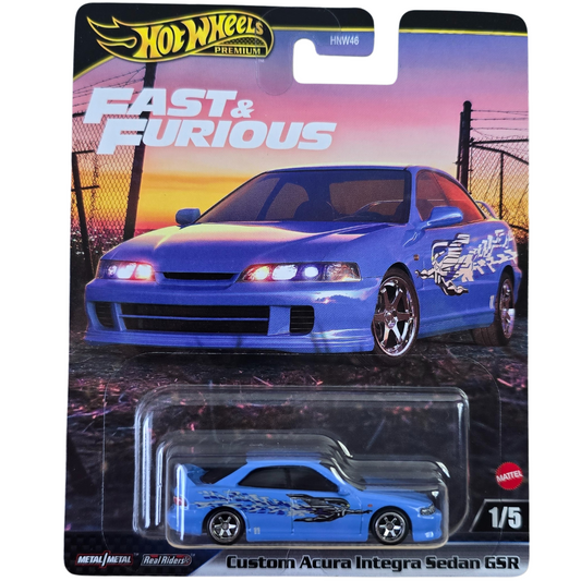 Hot Wheels Premium - Custom Acura Integra Sedan GSR (Fast And Furious)