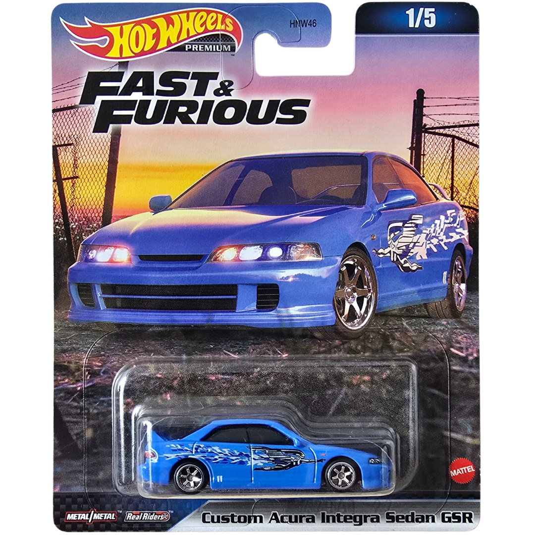 Hot Wheels Premium - Custom Acura Integra Sedan GSR (Fast And Furious) (1a Edición)