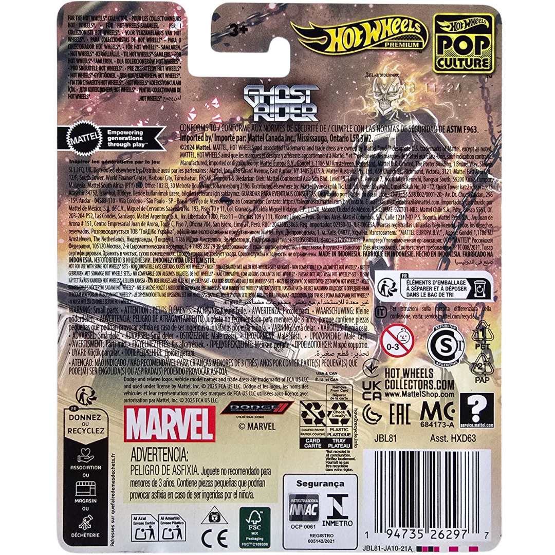 Hot Wheels Premium - Ghost Rider Charger (Marvel)