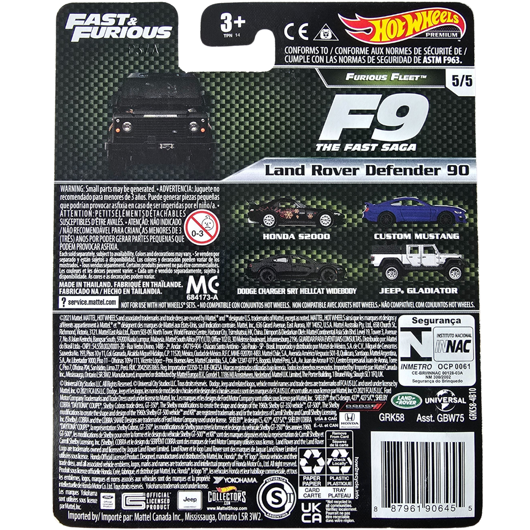 Hot Wheels Premium - Land Rover Defender 90 (Fast And Furious) (Furious Fleet)