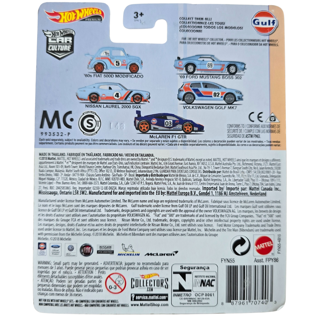 Hot Wheels Premium - McLaren F1 GTR (Gulf)