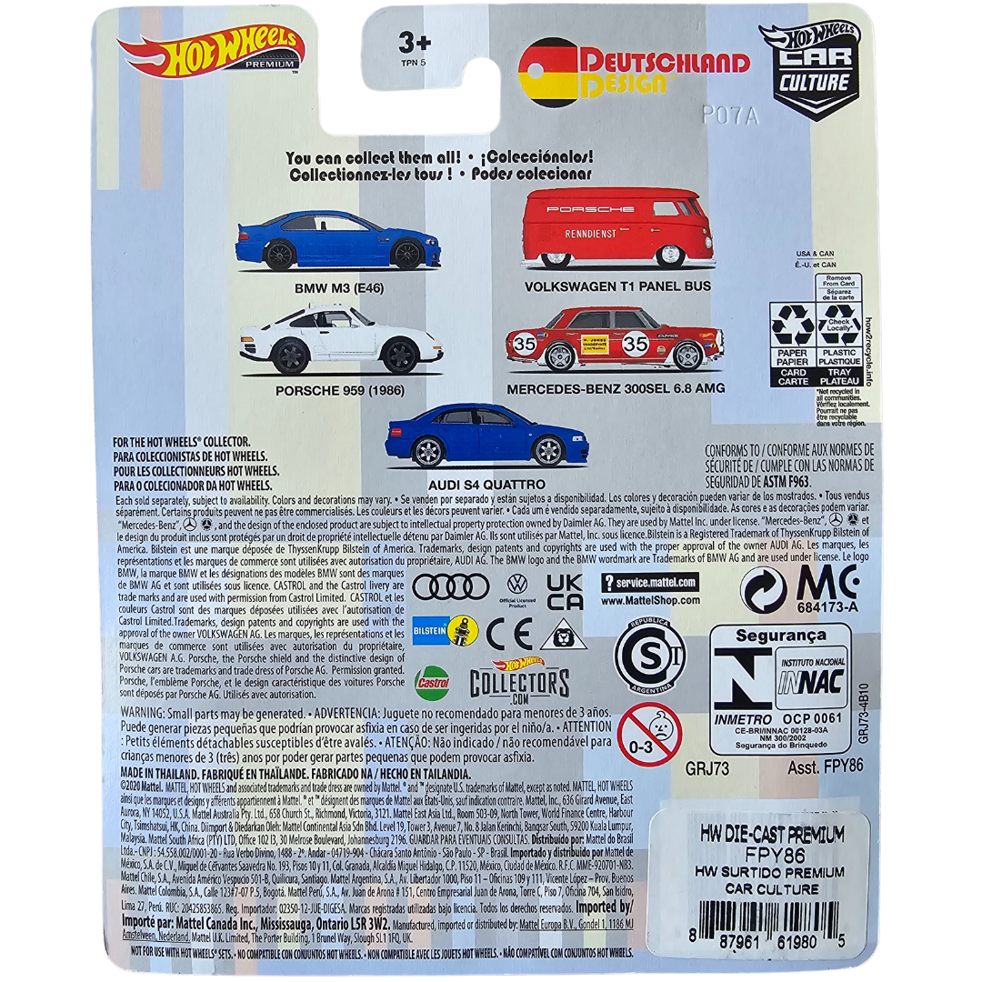 Hot Wheels Premium - Mercedes-Benz 300 SEL 6.8 AMG (Deutschland Design)