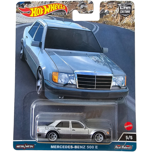 Hot Wheels Premium - Mercedes-Benz 500 E (Plata)