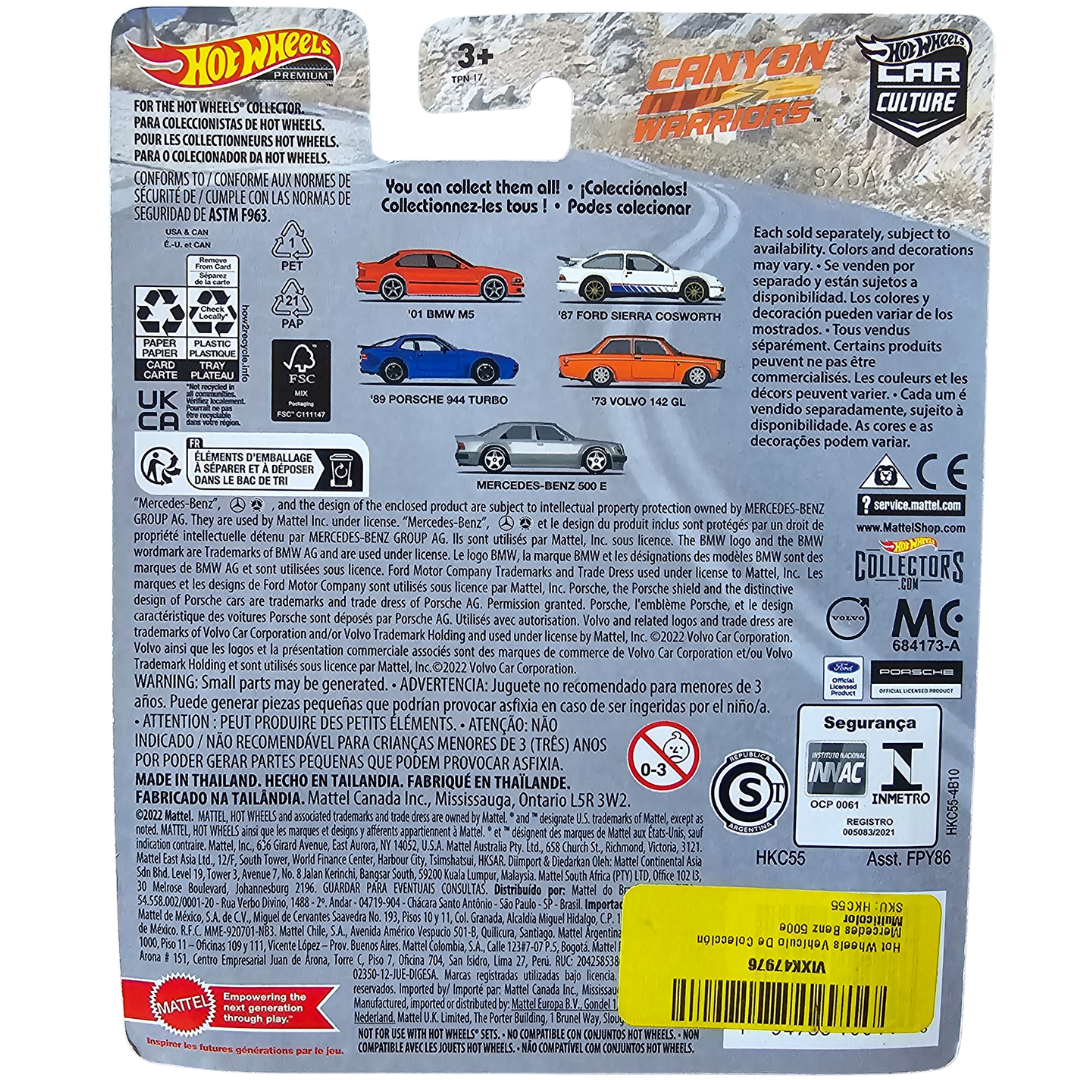 Hot Wheels Premium - Mercedes-Benz 500 E (Plata)