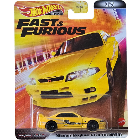 Hot Wheels Premium - Nissan Skyline GT-R (BCNR33) (Fast & Furious)