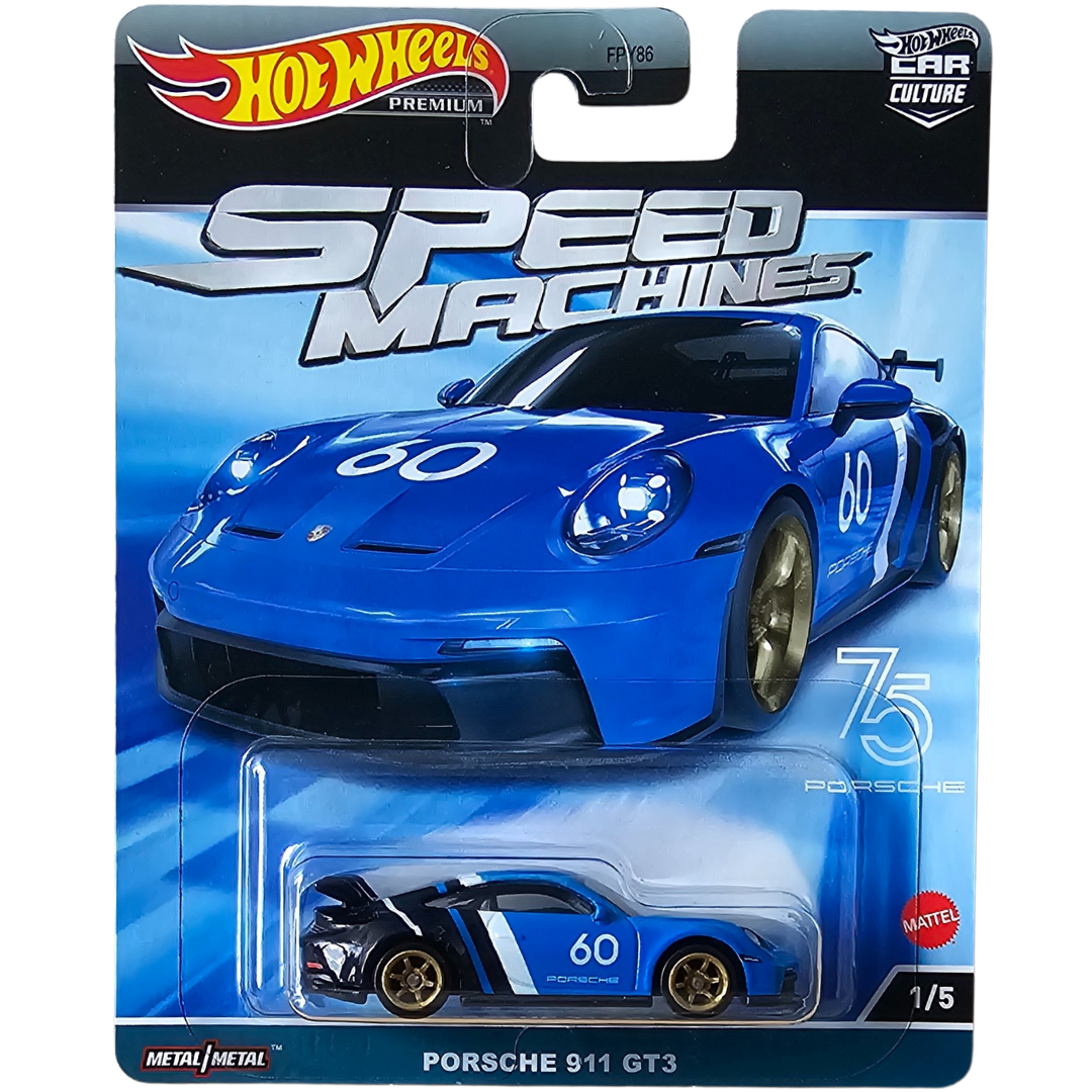 Hot Wheels Premium - Porsche 911 GT3 (Speed Machines)