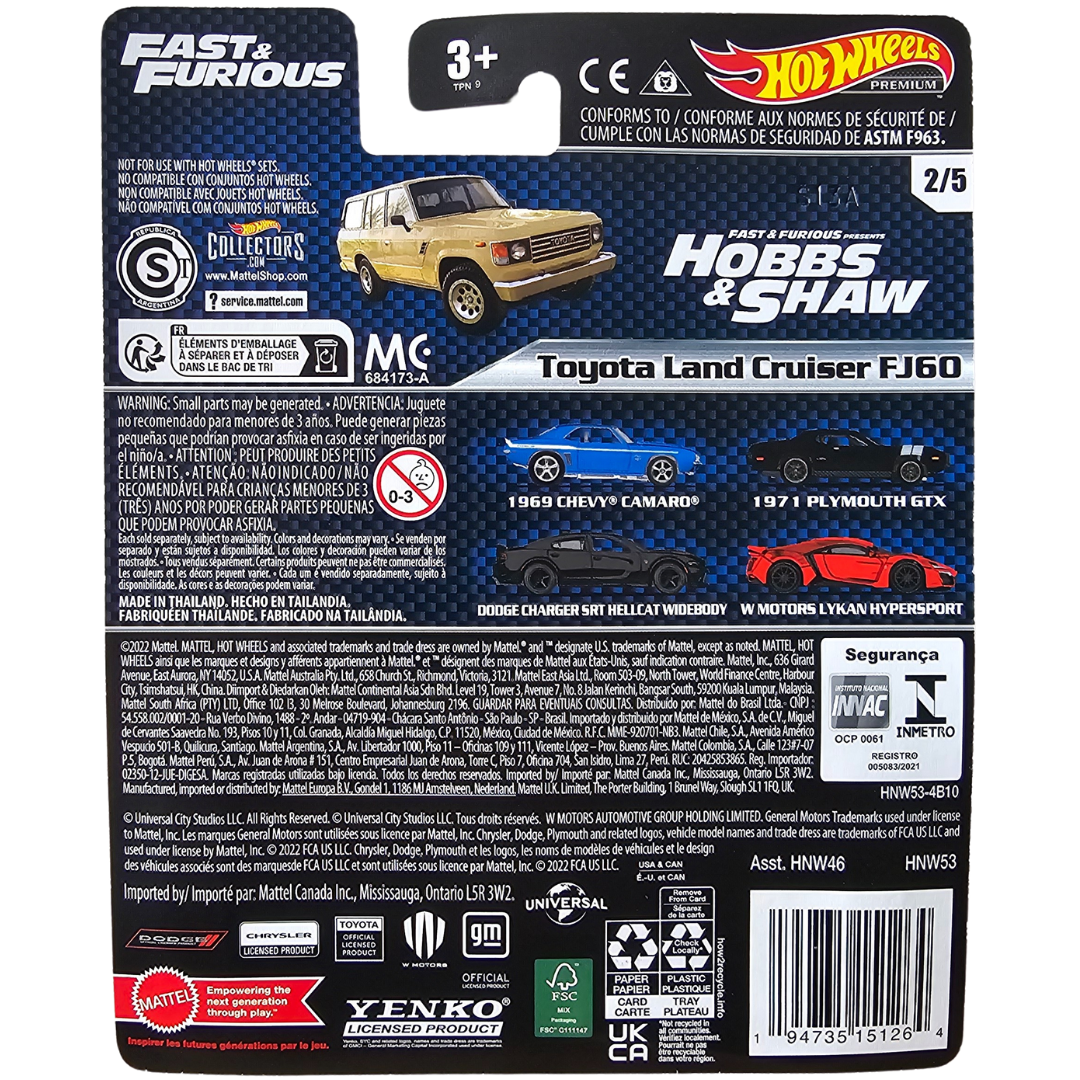 Hot Wheels Premium - Toyota Land Cruiser FJ60 (Fast & Furious)