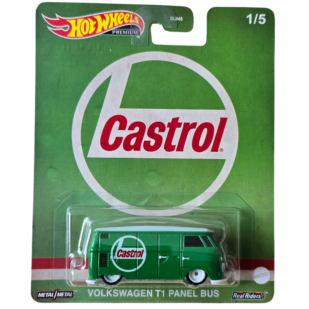 Hot Wheels Premium - Volkswagen T1 Panel Bus (Castrol)