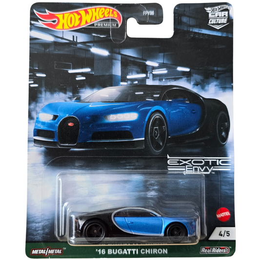 Hot Wheels Premium - '16 Bugatti Chiron (Exotic Envy)