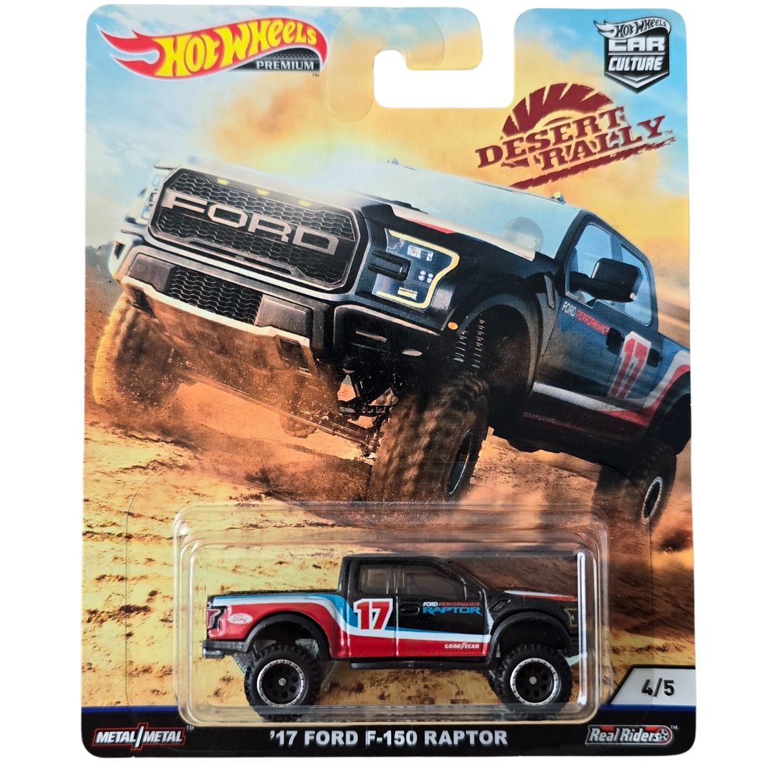 Hot Wheels Premium - '17 Ford F-150 Raptor (Desert Rally)