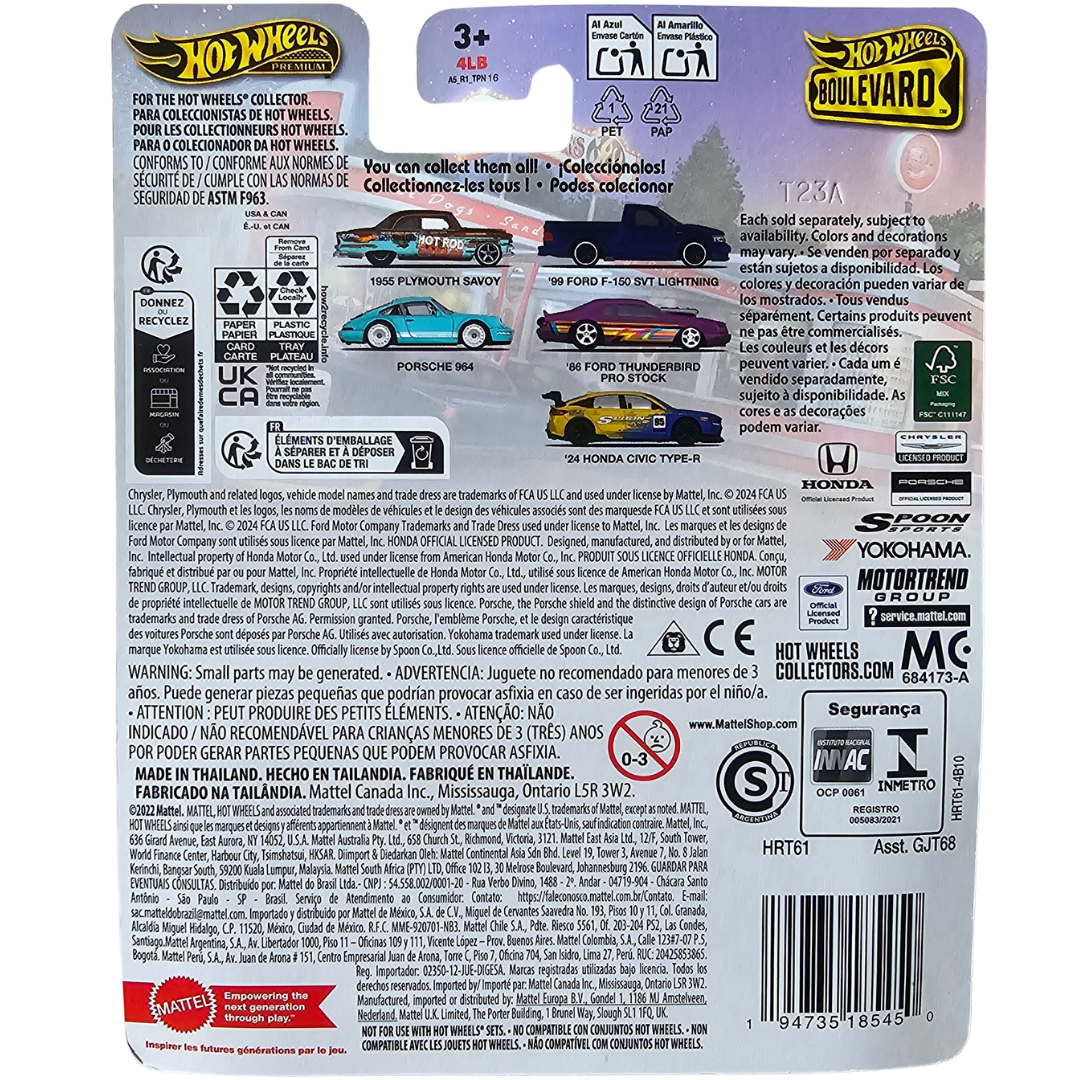 Hot Wheels Premium (Boulevard #105) - '24 Honda Civic Type R