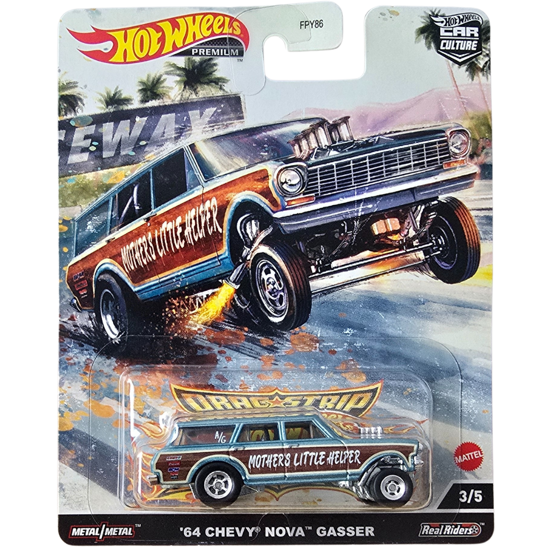 Hot Wheels Premium - '64 Chevy Nova Gasser