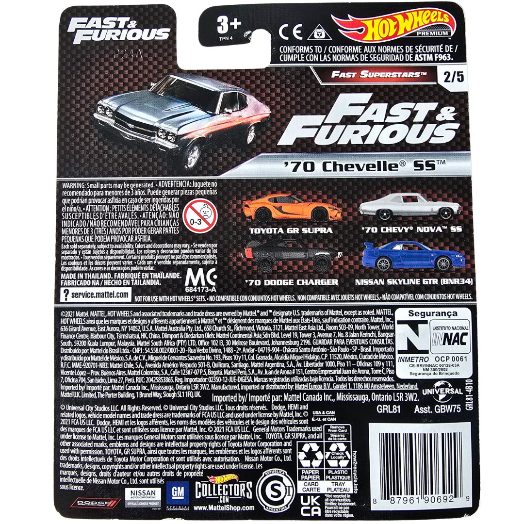 Hot Wheels Premium - '70 Chevelle SS (Fast & Furious)