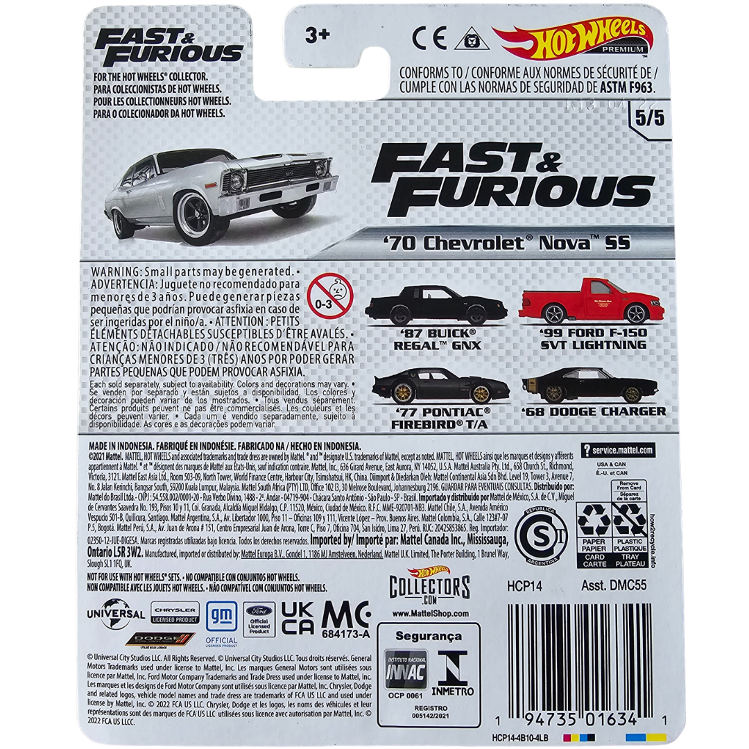 Hot Wheels Premium - '70 Chevrolet Nova SS (Fast & Furious)