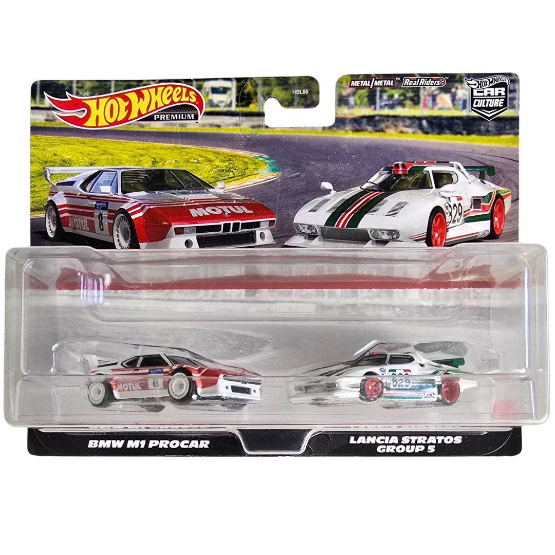 Hot Wheels Premium Duo Pack - BMW M1 Procar - Lancia Stratos Group 5